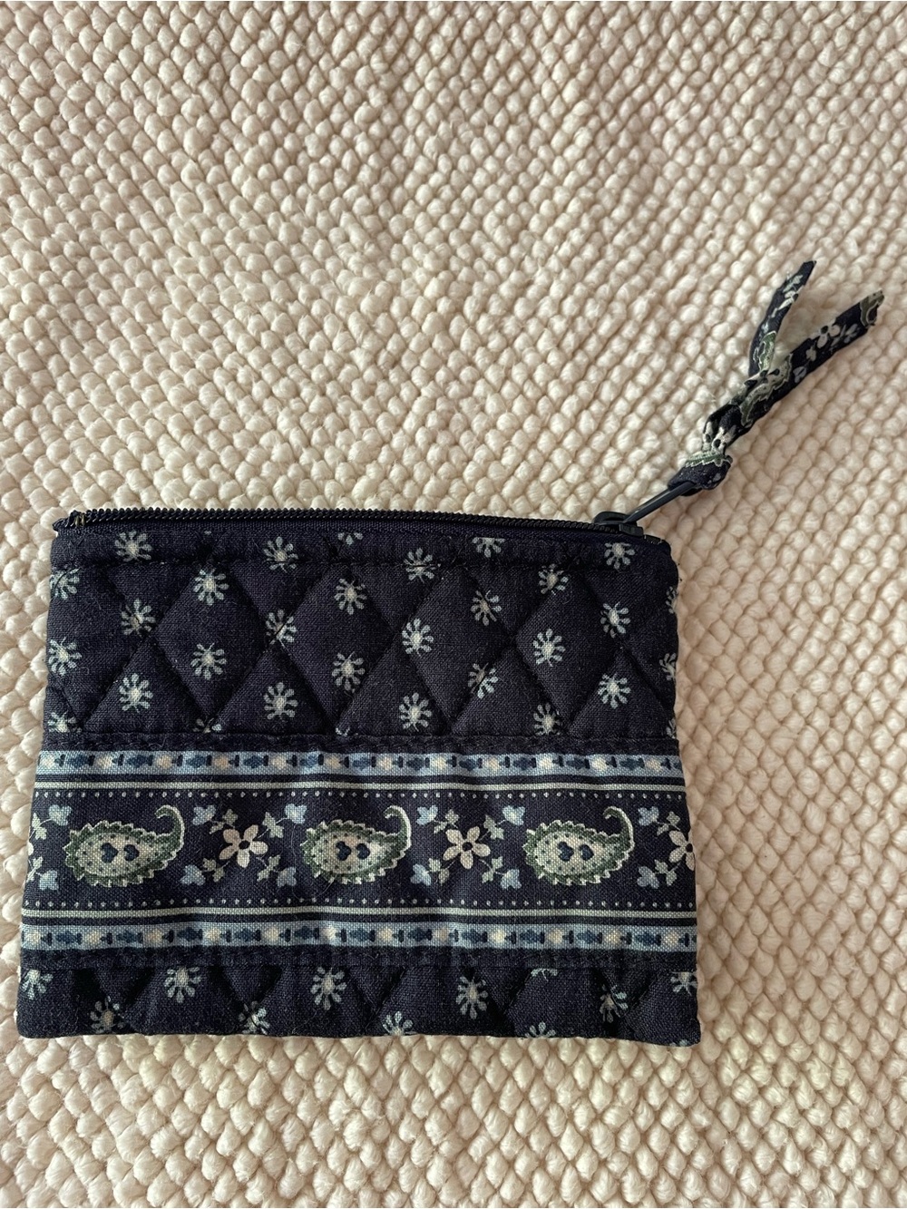 Vintage Vera Bradley Mini Coin Purse in Seaport Navy (retired)